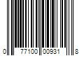 Barcode Image for UPC code 077100009318