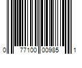 Barcode Image for UPC code 077100009851