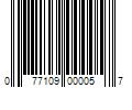 Barcode Image for UPC code 077109000057