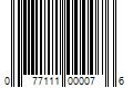 Barcode Image for UPC code 077111000076