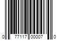 Barcode Image for UPC code 077117000070