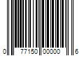 Barcode Image for UPC code 077150000006