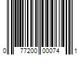 Barcode Image for UPC code 077200000741