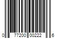 Barcode Image for UPC code 077200002226