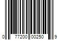 Barcode Image for UPC code 077200002509