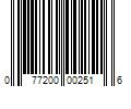 Barcode Image for UPC code 077200002516