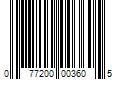 Barcode Image for UPC code 077200003605