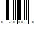 Barcode Image for UPC code 077200003810