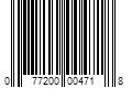 Barcode Image for UPC code 077200004718