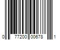 Barcode Image for UPC code 077200006781