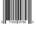 Barcode Image for UPC code 077200007580