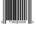 Barcode Image for UPC code 077363000060