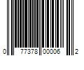 Barcode Image for UPC code 077378000062