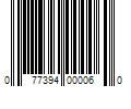 Barcode Image for UPC code 077394000060