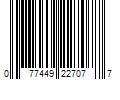 Barcode Image for UPC code 077449227077