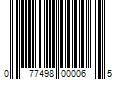 Barcode Image for UPC code 077498000065