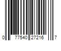 Barcode Image for UPC code 077540272167