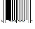 Barcode Image for UPC code 077555000052