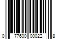 Barcode Image for UPC code 077600000228