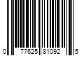 Barcode Image for UPC code 077625810925