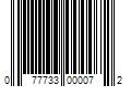 Barcode Image for UPC code 077733000072