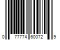 Barcode Image for UPC code 077774600729