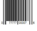 Barcode Image for UPC code 077777000076