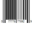 Barcode Image for UPC code 077778778929