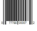 Barcode Image for UPC code 077788000072