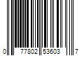 Barcode Image for UPC code 077802536037