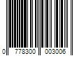 Barcode Image for UPC code 0778300003006