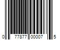 Barcode Image for UPC code 077877000075