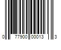 Barcode Image for UPC code 077900000133