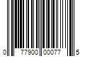 Barcode Image for UPC code 077900000775