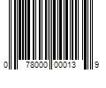 Barcode Image for UPC code 078000000139