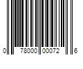 Barcode Image for UPC code 078000000726