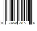 Barcode Image for UPC code 078000001778