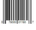 Barcode Image for UPC code 078000011807