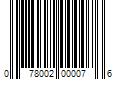 Barcode Image for UPC code 078002000076