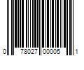 Barcode Image for UPC code 078027000051