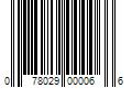 Barcode Image for UPC code 078029000066