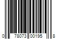 Barcode Image for UPC code 078073001958