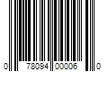 Barcode Image for UPC code 078094000060