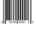 Barcode Image for UPC code 078100000213