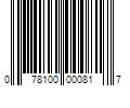 Barcode Image for UPC code 078100000817