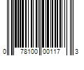 Barcode Image for UPC code 078100001173