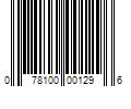 Barcode Image for UPC code 078100001296