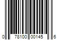 Barcode Image for UPC code 078100001456