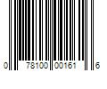 Barcode Image for UPC code 078100001616