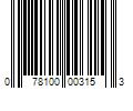 Barcode Image for UPC code 078100003153